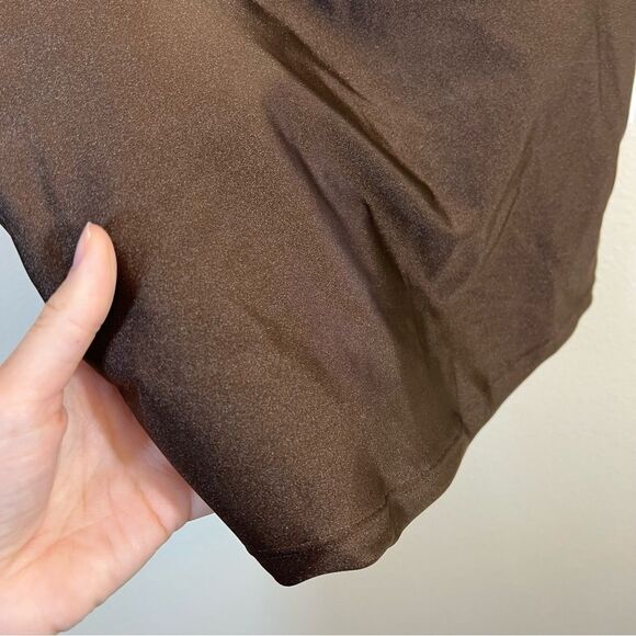 ✨ Old Navy Active Brown One Shoulder Tank Top Small NWT - Picture 3 of 10